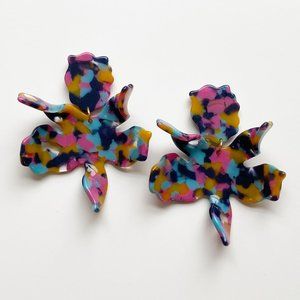 LELE SADOUGHI | Paper Lily Earrings Jungle Punch